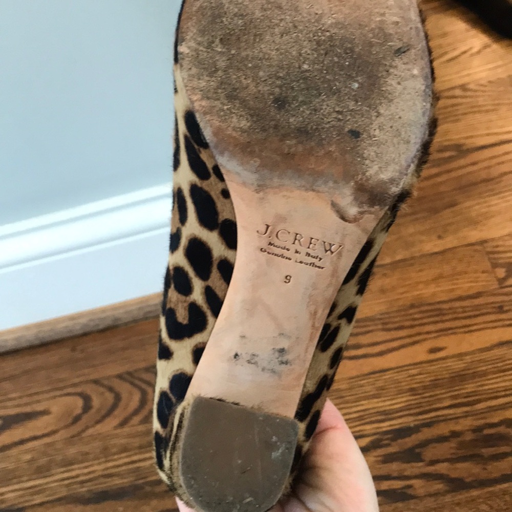 J.Crew Collection Leopard Block Heels - Picture 4 of 5